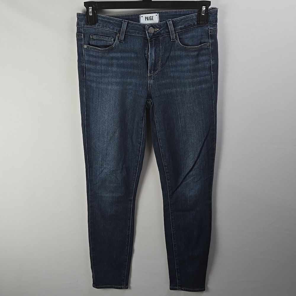 PAIGE Women's Verdugo Ankle Indigo Jeans Sz 28 Streetwear Chic